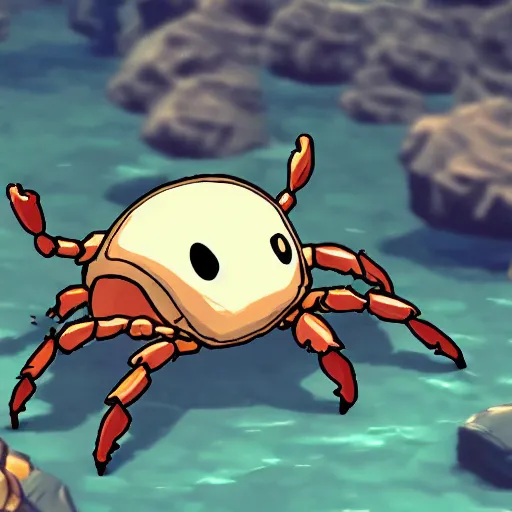 Prompt: a Hollow Knight crab enemy