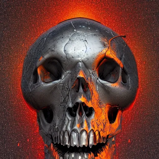 Image similar to portrait_of_a_melting_skull._intricate_abstract._intricate_artwork._by_Tooth_Wu_wlop_beeple_dan_mumford._octane_render_trending_on_artstat