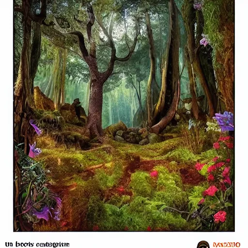 Prompt: un bosque magico