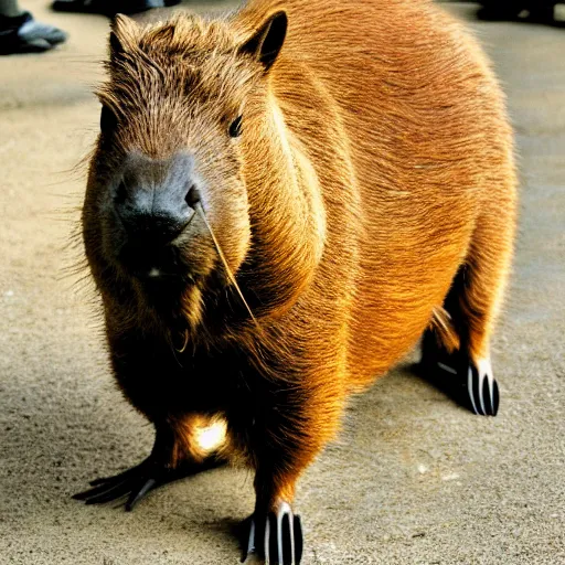 Image similar to robot capybara