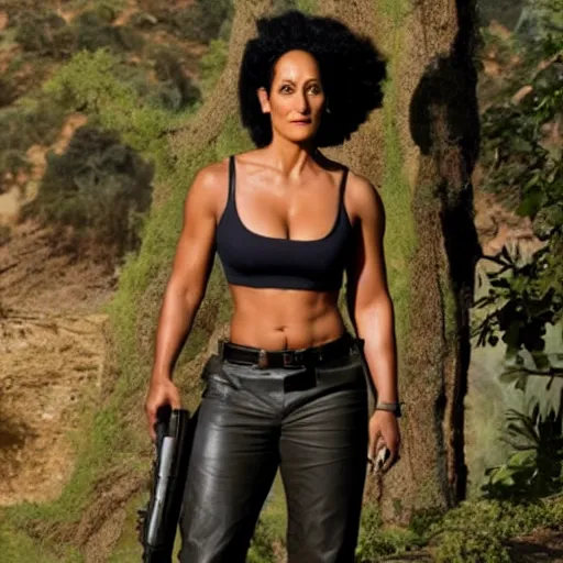 Prompt: tracee ellis ross as lara croft