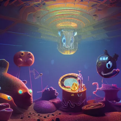 Image similar to googles, pyramid, floating, rbc, radiolaria, protophyta, microorganisms, center frame, symmetric, rim light, marine microbiology, bioluminescence, electric, fur, soft, concept art, intricate details, highly detailed, colorful, photorealistic, disney pixar, octane render, iridescent, anime, 8 k