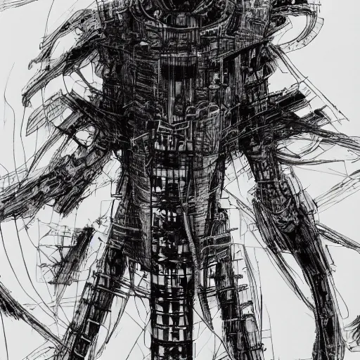 Image similar to piece of tsutomu nihei architecture