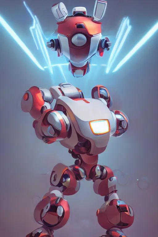 Image similar to metabots medabots medarotto medarot robot minimalist comics, behance hd by jesper ejsing, by rhads, makoto shinkai and lois van baarle, ilya kuvshinov, rossdraws global illumination ray tracing hdr radiating a glowing aura