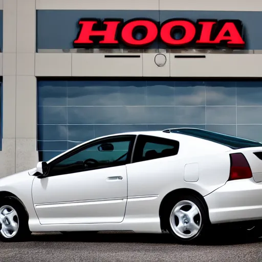 Prompt: 2 0 0 4 honda civic si, in a mall