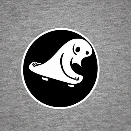 Image similar to skateboard ghost, logo