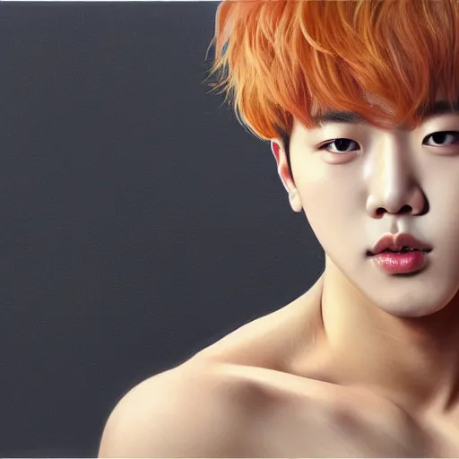 Prompt: wide angle full body portrait of Park Jimin of BTS, with a perfect face and perfect body, thin waist, plump lips, intricate, single face, wearing greek Palla, highly detailed, digital painting, artstation, concept art, smooth, sharp focus, illustration, Unreal Engine 5, 8K, art by artgerm and greg rutkowski and alphonse mucha