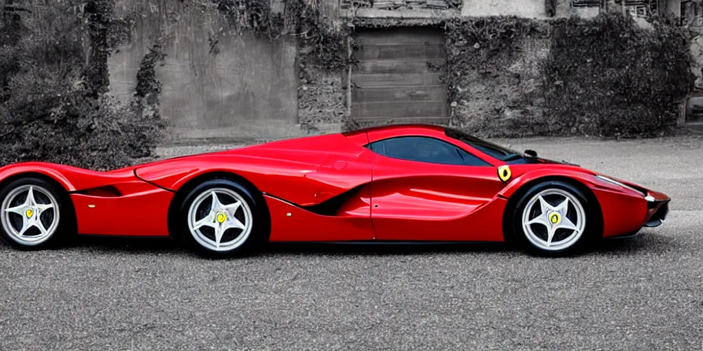 Image similar to “1970s Ferrari LaFerrari”