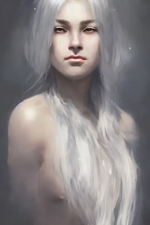 Prompt: a fancy portrait of a beautiful young girl with silver hair and golden eyes by greg rutkowski, sung choi, mitchell mohrhauser, maciej kuciara, johnson ting, maxim verehin, peter konig, bloodborne, 8 k photorealistic, cinematic lighting, hd, high details, dramatic, dark atmosphere, trending on artstation