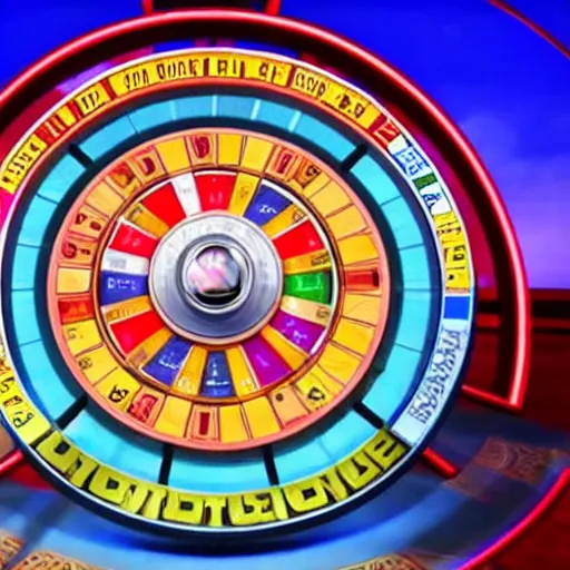 Image similar to broadcast still of wheel of fortune board with 4 empty spaces