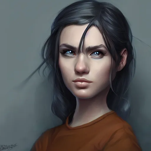 Prompt: character art portrait, deviantart artstation, by alex strangler