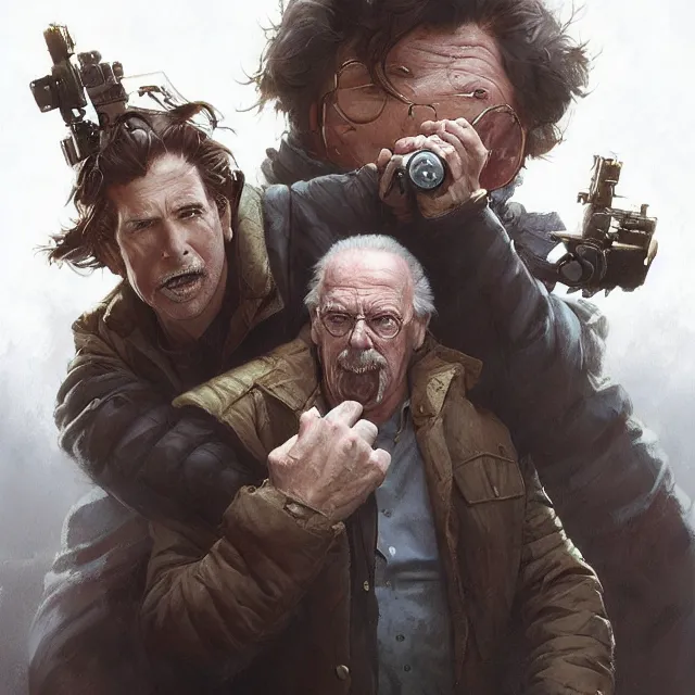 Image similar to mcready and childs the thing movie john carpenter by stanley artgerm lau, wlop, rossdraws, frank frazetta, andrei riabovitchev, marc simonetti