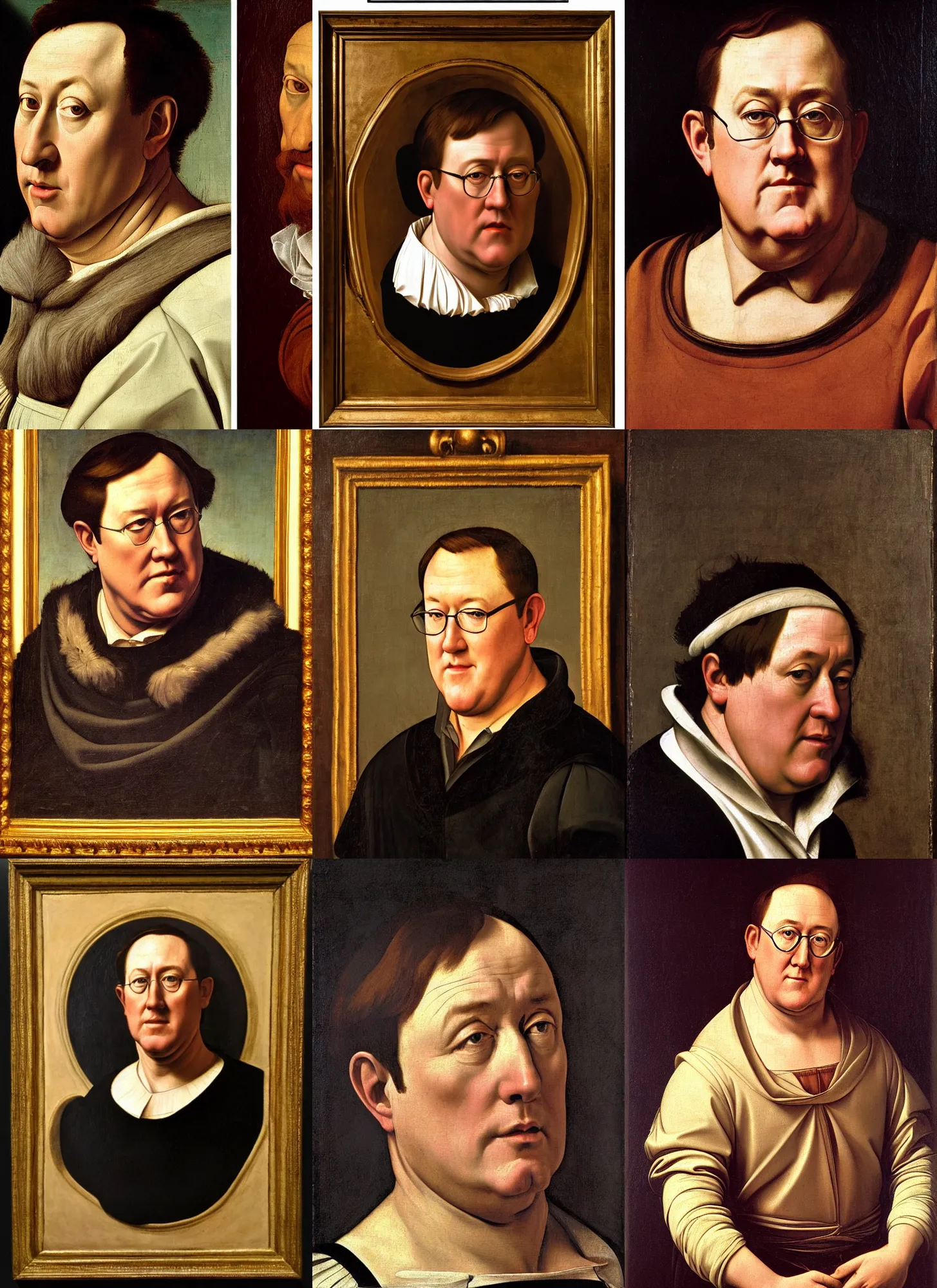 Prompt: a renaissance style portrait painting of John Lasseter, by Caravaggio and Michelangelo