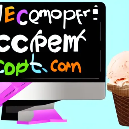 Prompt: A delicious computer part ice cream flavor