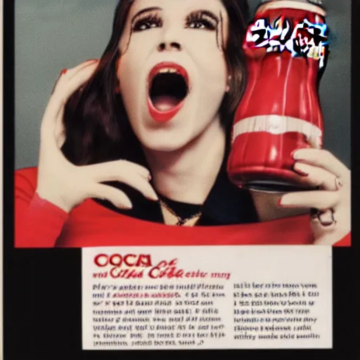 Prompt: coca - cola advertising campaign targeting the underserved vampire demographic