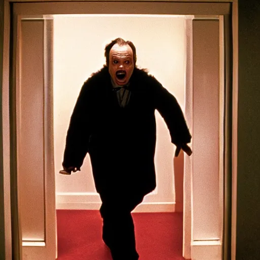 Image similar to bill murray plays jack torrance in the shining, movie still, promotional shot