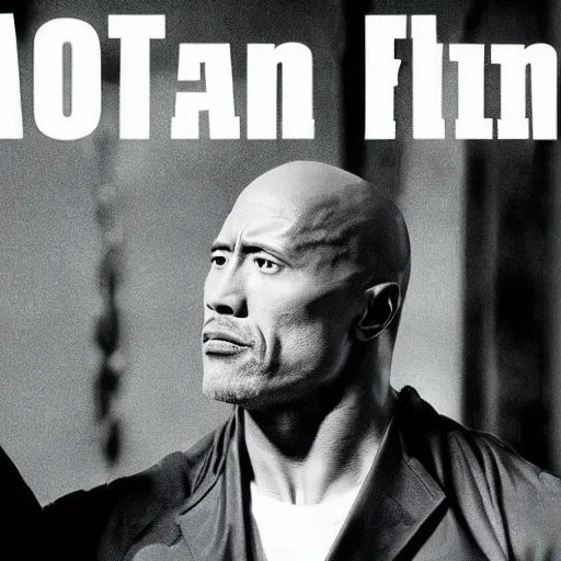 Image similar to film still of dwayne johnson as ip man, pose wing chun style