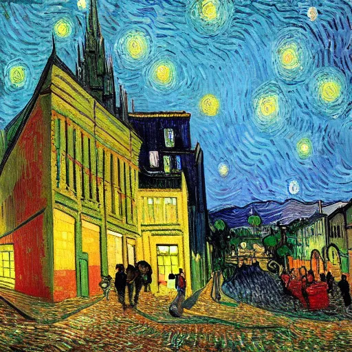 Image similar to high quality high detail painting by vincent van gogh, hd, devil, photorealistic lighting