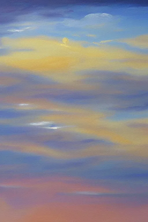 Image similar to vanilla sky painting