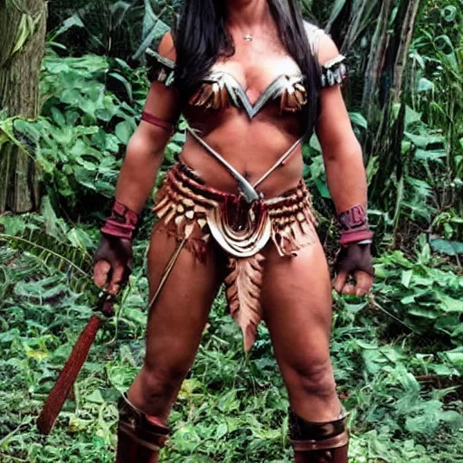 Image similar to Stephanie seymor as an amazonian warrior