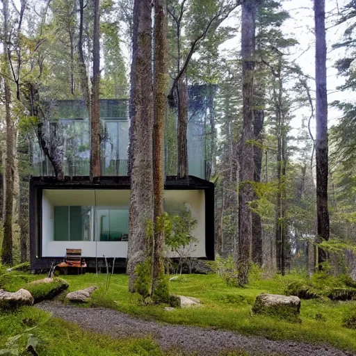 Prompt: house in forest