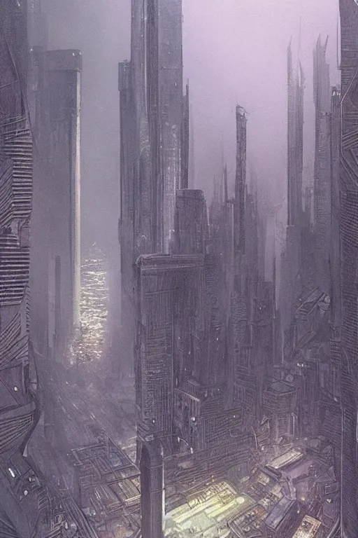 Image similar to Blade runner. concept art by James Gurney and Mœbius.