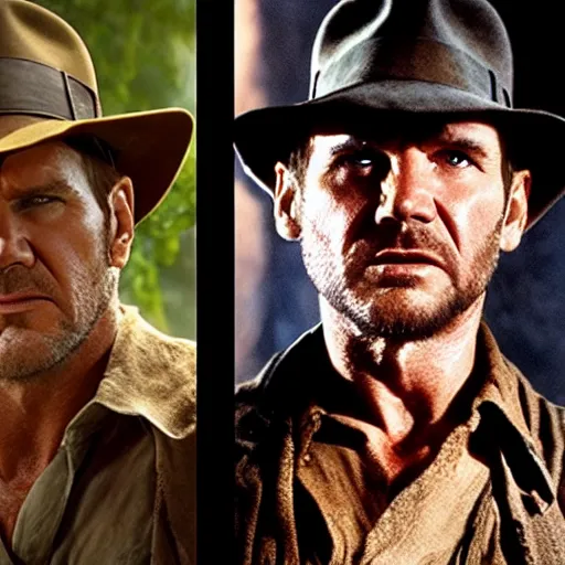 Image similar to still frames from new indiana jones movie