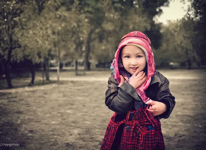 Image similar to professional fine details photo portrait of kid from kazan, tatarstan kid in the postsoviet suburbia, tatar, iphone detailed photo, instagram, beautiful eyes