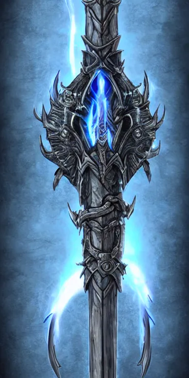 Image similar to draconic staff, dragon staff, glowing draconic staff, epic fantasy style art, fantasy epic digital art, epic fantasy weapon art