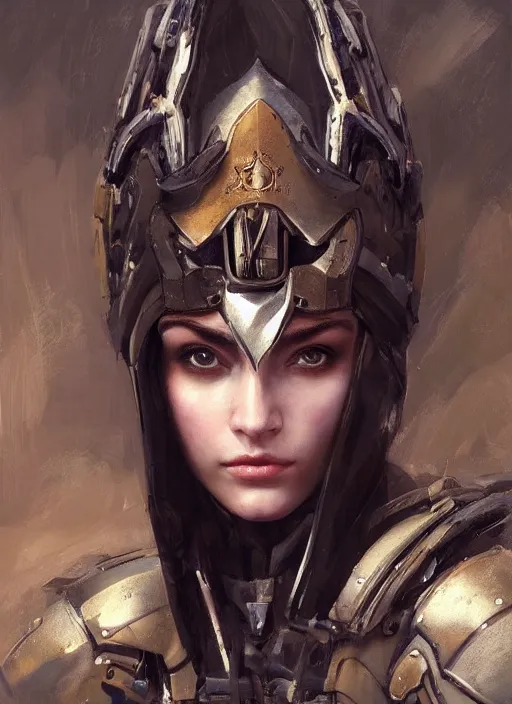 Image similar to a professional painting of a beautiful young female, clothed in military armor, olive skin, long dark hair, beautiful bone structure, symmetrical facial features, intricate, elegant, digital painting, concept art, smooth, sharp focus, illustration, from Metal Gear, by Ruan Jia and Mandy Jurgens and Artgerm and William-Adolphe Bouguerea