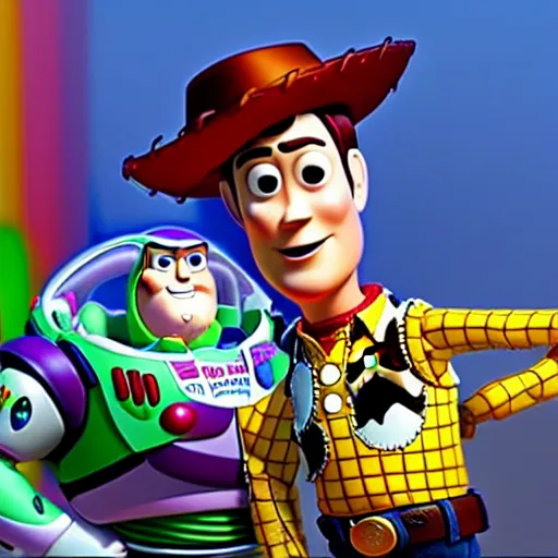 Prompt: 4 k render still of xavi hernandez in toy story ( 1 9 9 5 )