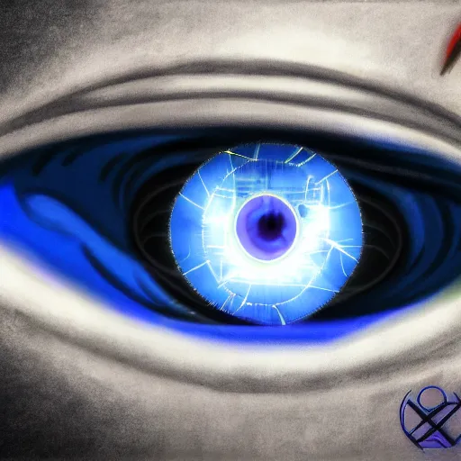 Prompt: The Eye of Providence cyber, concept art