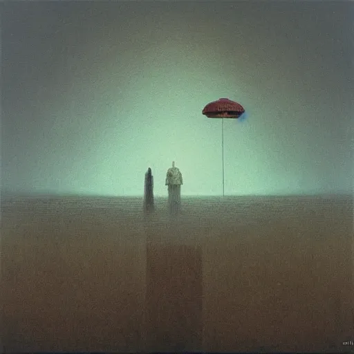 Image similar to ' a cab'an album cover in the style of beksinski