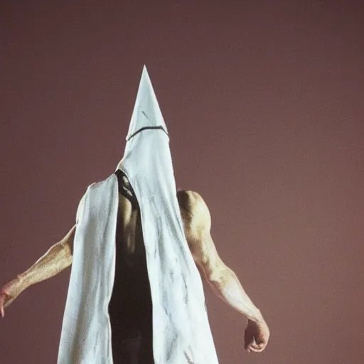 Image similar to White Pyramid head from Silent hill