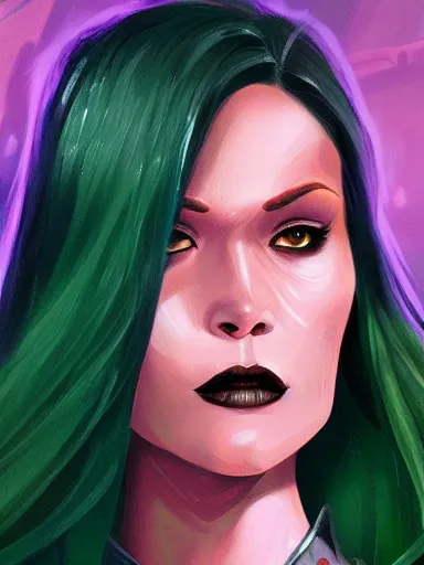 sexy gamora from guardians of the galaxy, portrait, | Stable Diffusion ...