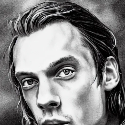 Image similar to renaissance portait of jamie campbell bower, detailed