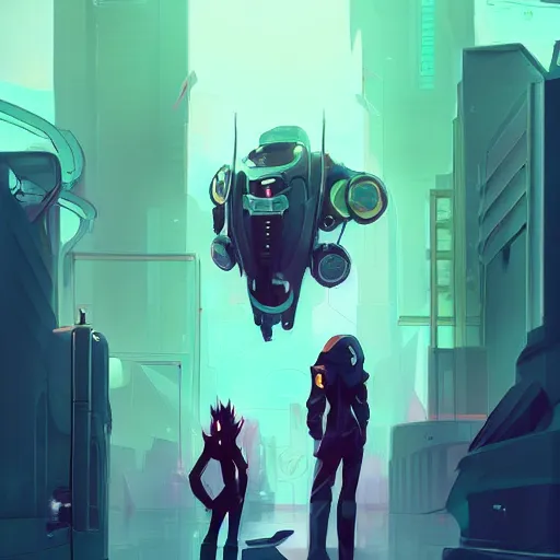 Image similar to stylish colors. Sci-fi truck in style of cytus and deemo, mysterious vibes, set in half-life 2, beautiful with eerie vibes, very inspirational, very stylish, surrealistic, perfect digital art, mystical journey in strange world, bastion game