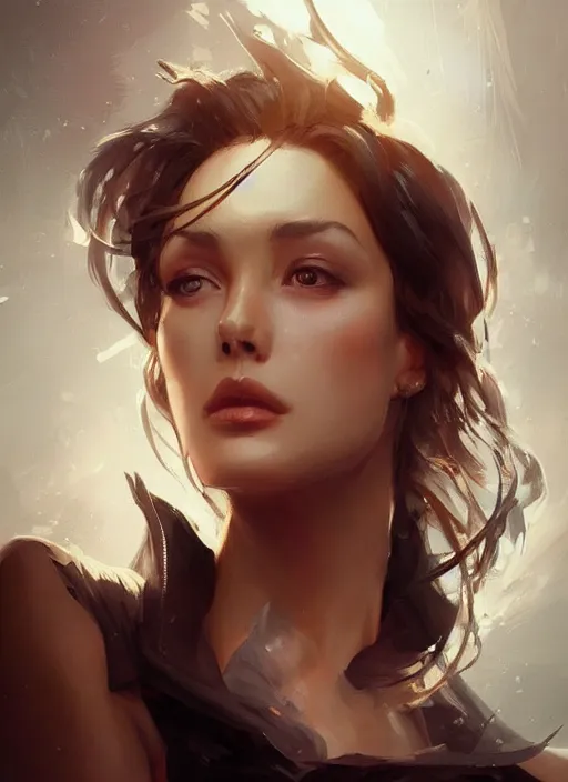 Image similar to portrait of beautiful woman, elegant, highly detailed, digital photography, artstation, glamor pose, concept art, smooth, sharp focus, art by artgerm and greg rutkowski