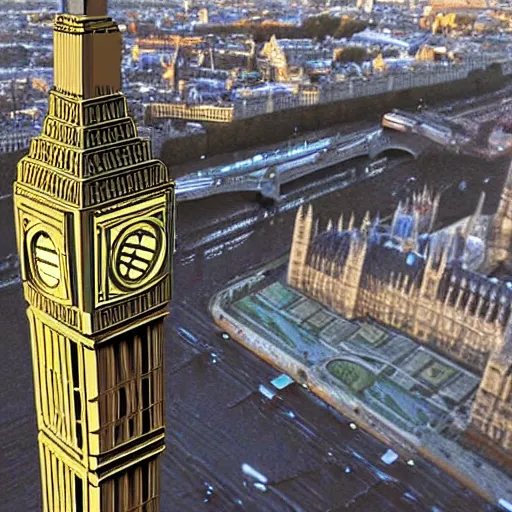 Image similar to Big Ben, London, made from Lego