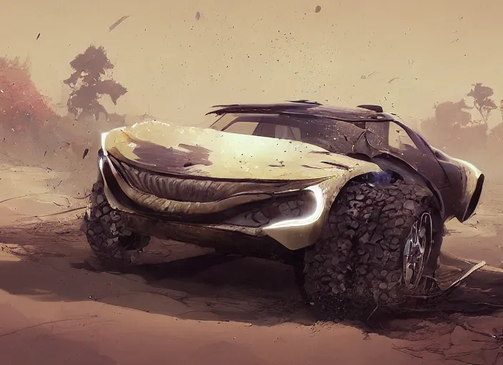 Image similar to a beautiful concept design of an old car converted into offroad sport. car design by cory loftis, fenghua zhong, ryohei hase, ismail inceoglu and ruan jia, henrik fisker and bruce kaiser and scott robertson and dmitry mazurkevich and doruk erdem and jon sibal, volumetric light.