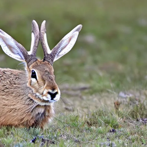 Prompt: a jackalope