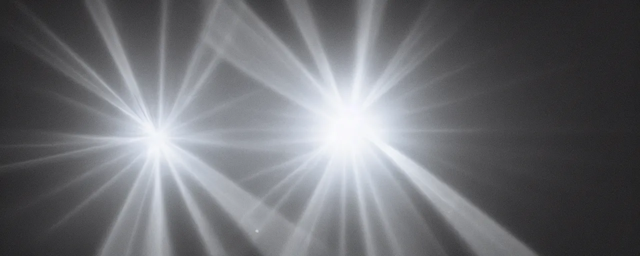 Prompt: anamorphic lens flare, black background