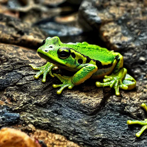 Image similar to amphibian connoisseur realistic hdr 8 k dramatic