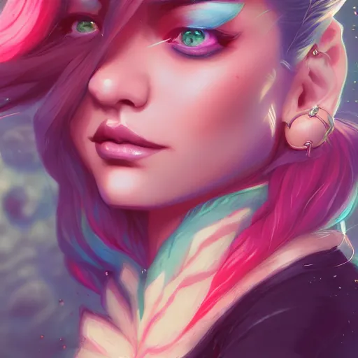 Image similar to a portrait of a beautiful rockstar, art by lois van baarle and loish and ross tran and rossdraws and sam yang and samdoesarts and artgerm, digital art, highly detailed, intricate, sharp focus, Trending on Artstation HQ, deviantart, unreal engine 5, 4K UHD image