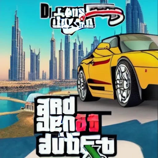 Prompt: gta : dubai by dr. seuss