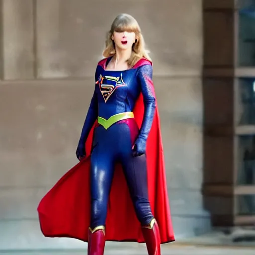 Prompt: Taylor Swift as Supergirl