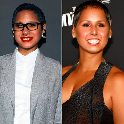 Prompt: Singer babyface meets alicia keys