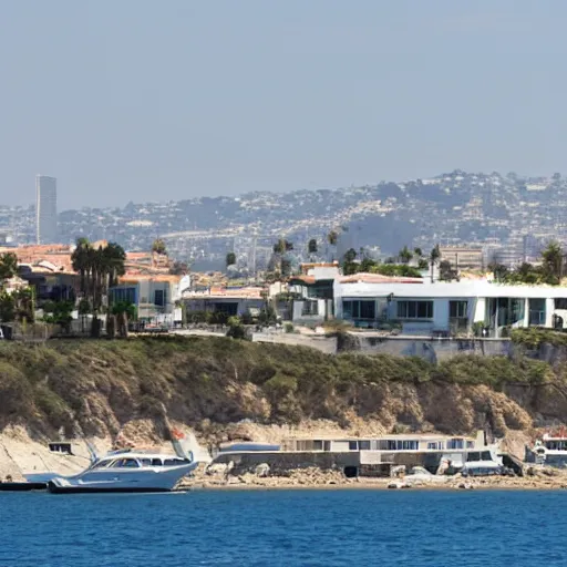 Image similar to Los Angeles villa viewed from the port of Marseilles