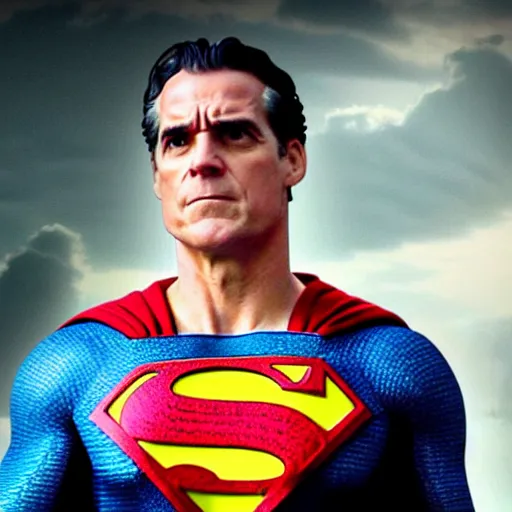 Image similar to Movie still of Jordan Peterson as superman and crying