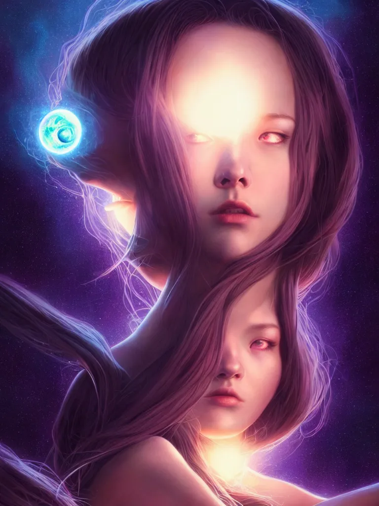 Prompt: azathoth girl dreaming the earth, full body, occlusion shadow, specular reflection, rim light, unreal engine, artgerm, artstation, art by hiroaki samura and ilya kuvshinov and ossdraws, intricate, highly detailed 8 k, cosmic horror illustration, extremely beautiful and aesthetic shape of face and body, movie poster